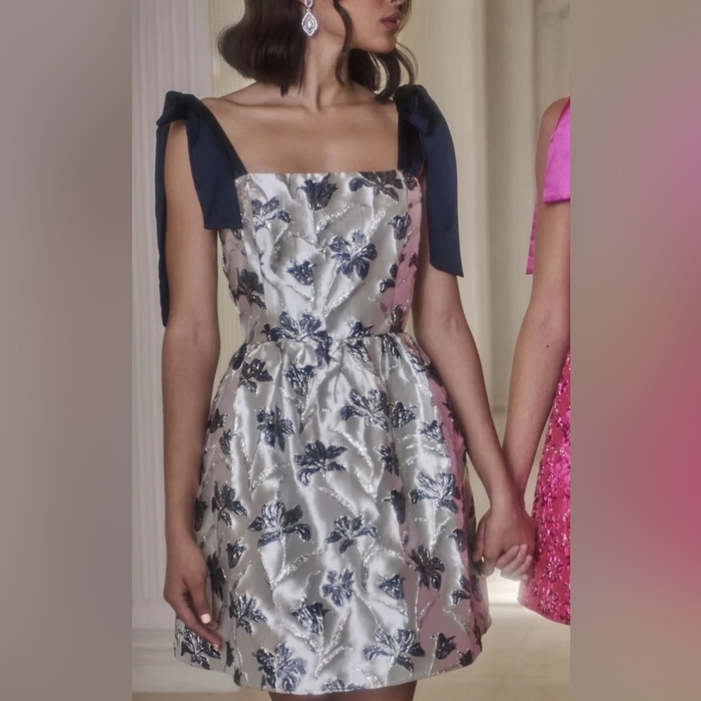 Sugar lips Frances Jacquard Nidia Mini Dress Size Large NWT